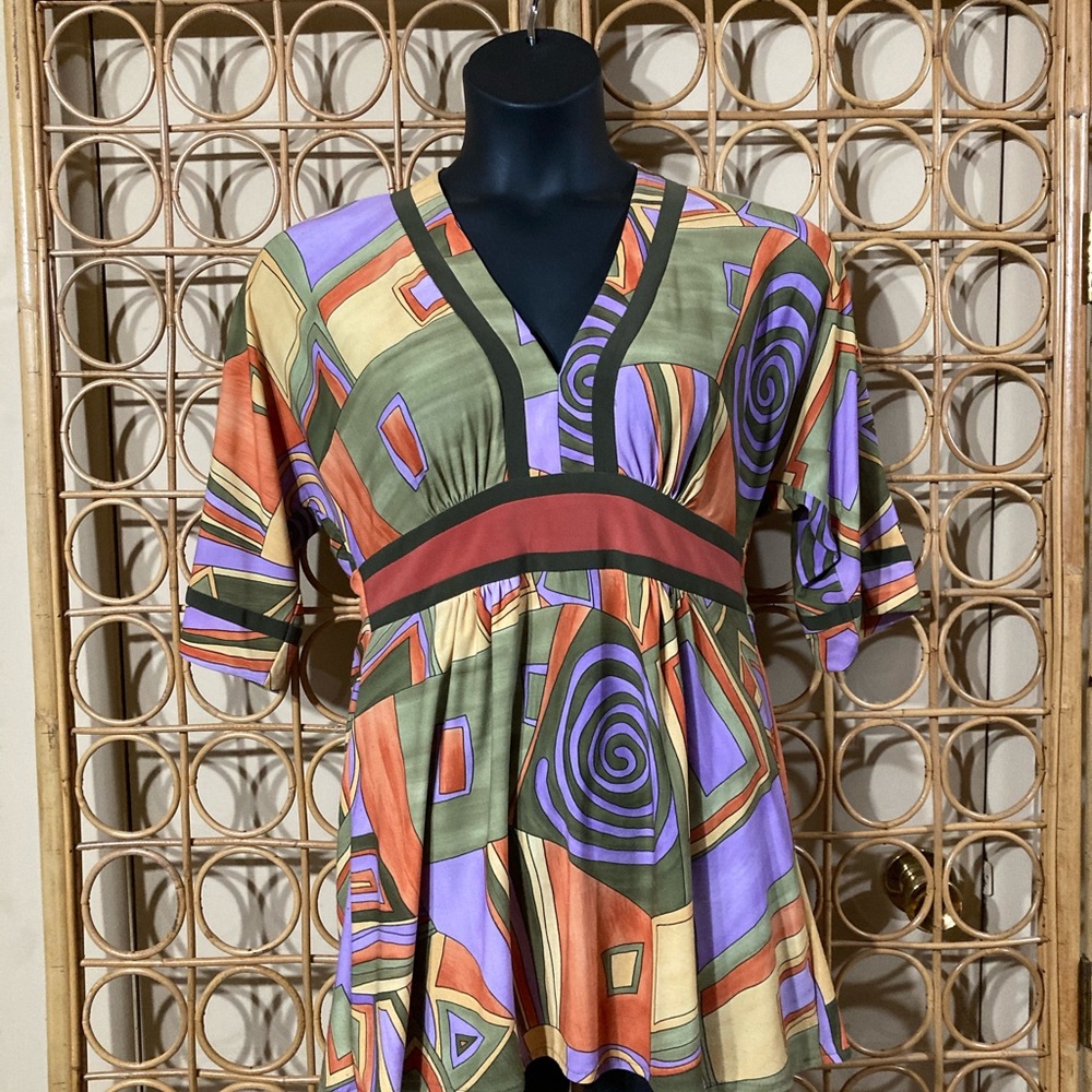 Linda Segal funky 70s vibe top